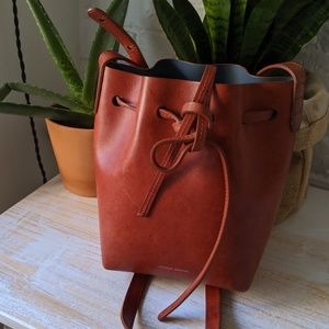 Mansur Gavriel mini bucket caramel